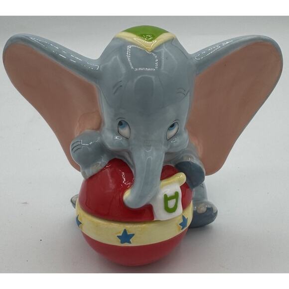 VTG Disney Direct Collectible Ceramic BABY DUMBO The Elephant TRINKET BOXKS66214